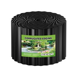 Corrugated Garden Edging 6" x 50Ft,Metal Landscape Edging Border for Lawn, Flower Bed, Garden Fence, Paver Edging