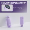 Small Water Bottle 12oz with Clip, Double Wall Stainless Steel