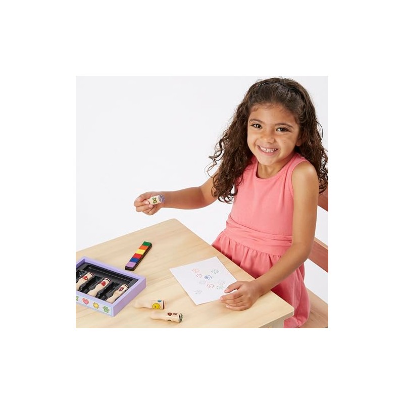 Melissa & Doug Sellos Con Mango De Madera, Artes y