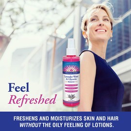 Heritage Store Lavender Water & Glycerin Soothing Facial Mist | Calms Skin & Mood | Refreshes & Hydrates | Vegan | 8oz