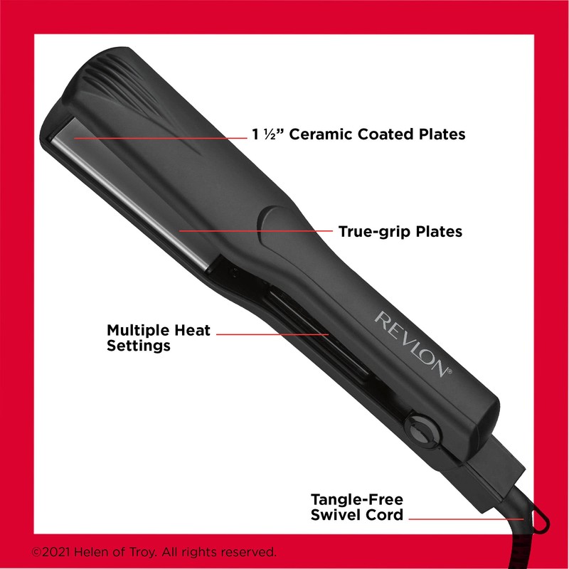 Revlon Smooth and Straight Ceramic Flat Iron | Fast Results,