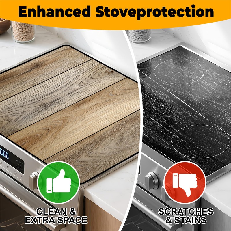 Stove Top Cover for Home Decoration Kitchen Pad Washable Cooktop
