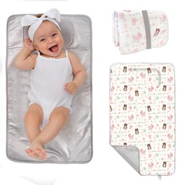 TENDS Travel Changing Mat - Waterproof, Foldable, Washable and Padded, Compact, Ideal for Baby Comfort and Cleanliness, Perfect Nappy Bag as an Original Gift for Newborns