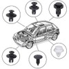 100pcs Car Rivets Car Clips Push Rivets Plastic Rivets Car