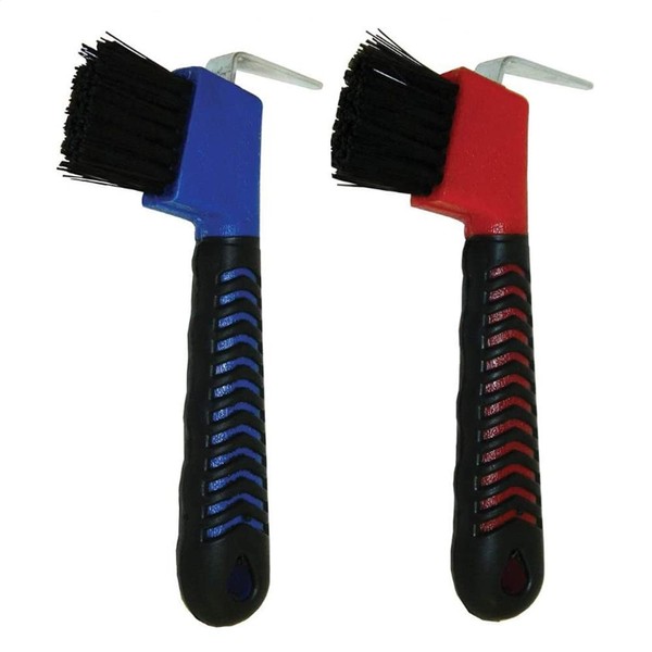 WHZAZGW 2 Pieces Horse Hoof Pick Brush with Soft Touch