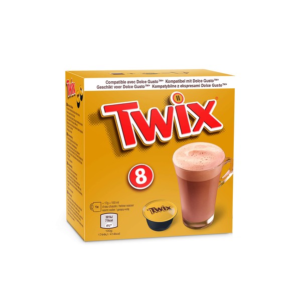 Twix Cocoa Capsules Suitable for Dolce Gusto (1 x 8
