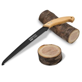 BOOSDEN 11'' Hand Pruning Saw, Japanese Trim Saw with Wood Handle, Hand Saws for Tree Trimming, Camping, Woodworking, Gardening