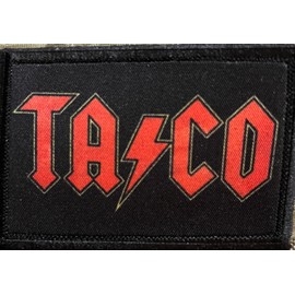 Taco Rock Star Funny Tactical Morale Patch