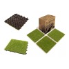 Hanie Group Piso Modular Con Pasto Sintético 31x31cm Jardin Terrazas