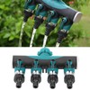 4 Way Hose Splitter Metal Valve Water Distribution Controller Connector