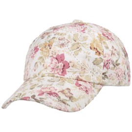 Lipodo Lace Flowers Girls' Cap (Head Height Approx. 6 cm) - Children's Hat with Cotton - Velcro Closure - Summer Hat with Cotton Lining - Peaked Cap Spring / Summer, pink
