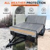 6 x 10 All-Weather Protection Utility Trailer Cover, Light Gray