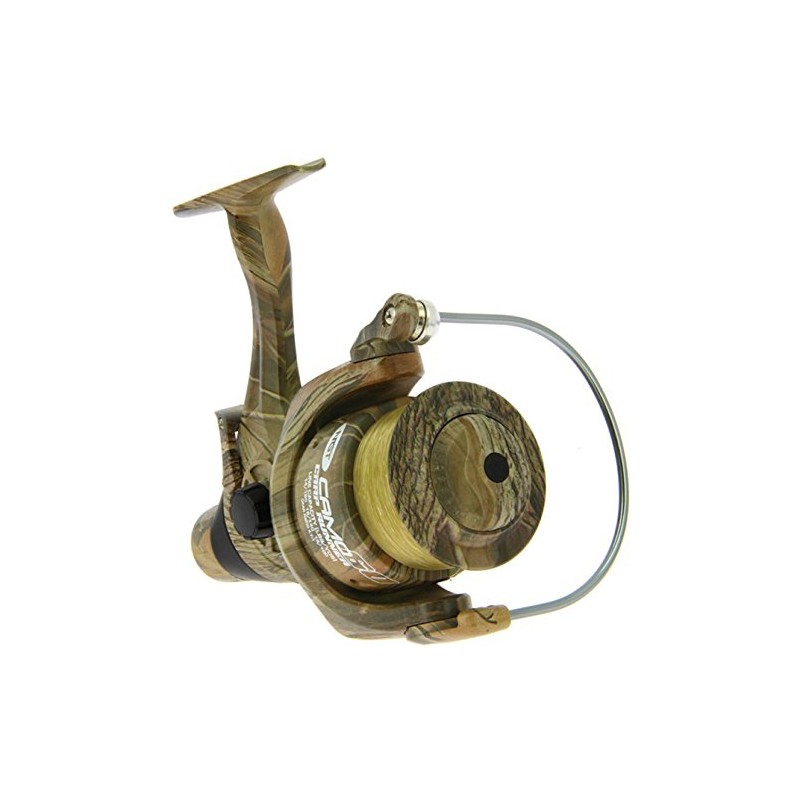 NGT Camo 60 3BB Carp Runner Baitrunner Reel With 12lb