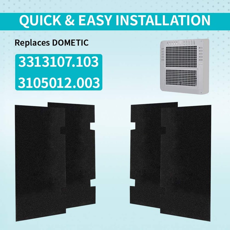 BougeRV RV A/C Air Filters - 4 Pack, Replacement with