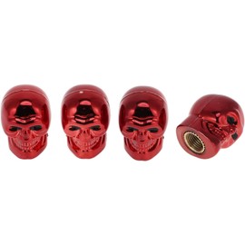 Tapones decorativos para válvula de neumático, 7 x 22 mm, color rojo