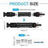 sourcing map Solar Fuse Holder 30A 1000V Waterproof PV In-Line