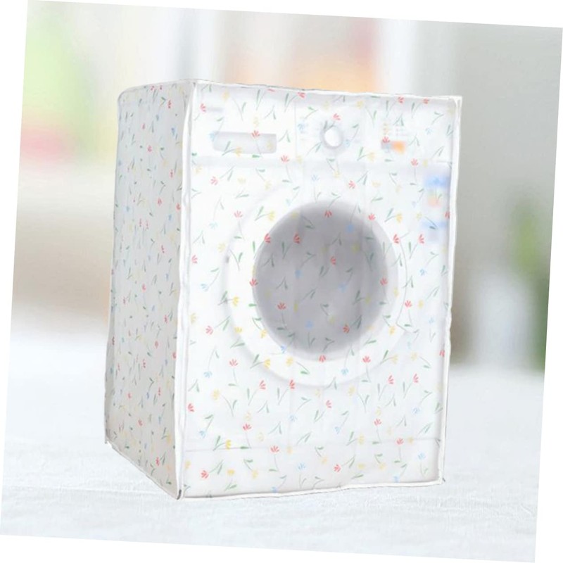 Mipcase Peva Washing Machine Cover Dustproof Protector Beautiful Floral Design