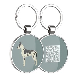 DISONTAG QR Code Hundemarke ID 41 Hunderassen Personalisierte Soziale Online Seite-Kostenlos Online Haustier Profil-Modifizierbar-Kontrolle der Privatsphäre-Keine APP Erforderlich