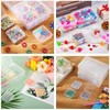 Storage Box with Lid, Small, Plastic Clear Box with Hinged