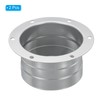 PATIKIL 3 Inch Duct Connector Flange, 2 Pack Metal Straight