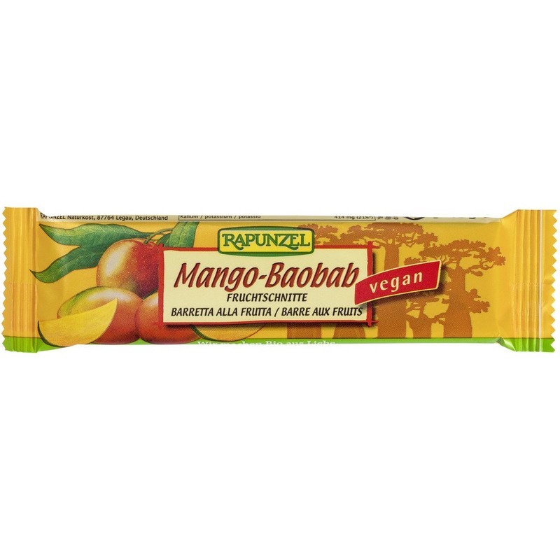 Rapunzel Fruit Cuts Mango Baobab 40g