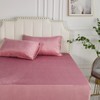 Fleece Fitted Sheet, 200 x 200 cm, Dusky Pink, Plush,