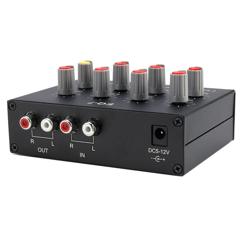 Geieold EQ-7 Car Audio Headset Amplifier 2 Channel Audio Mixer