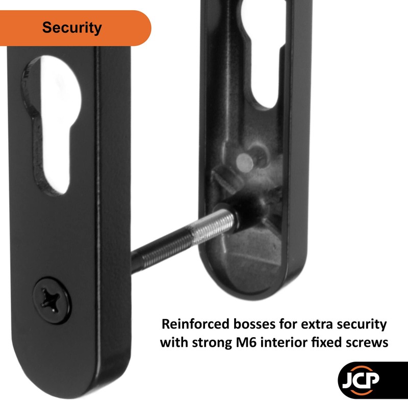 JCP UPVC Door Handle Pair, 122mm Screw Centres, 92 PZ