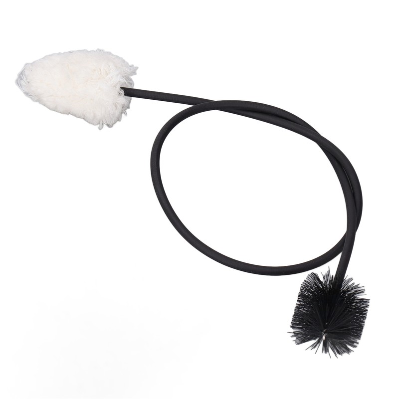 Saxophone Neck Cleaning Brush 50cm Bendable Metal Cotton Thread and