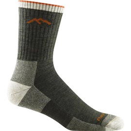 Darn Tough 1466 Micro Crew Midweight Cushion, Men's, S, 8.9 - 9.6 inches (22.5 - 24.5 cm), Olive