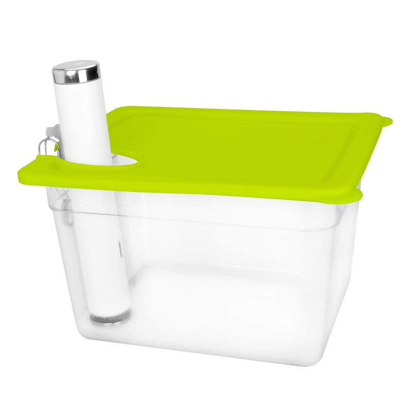 EVERIE Sous Vide Container with Universal Silicone Lid Compatible with