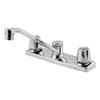 Price Pfister Pfirst Series Kitchen Faucet 2-Handle Chrome, Metal Handles