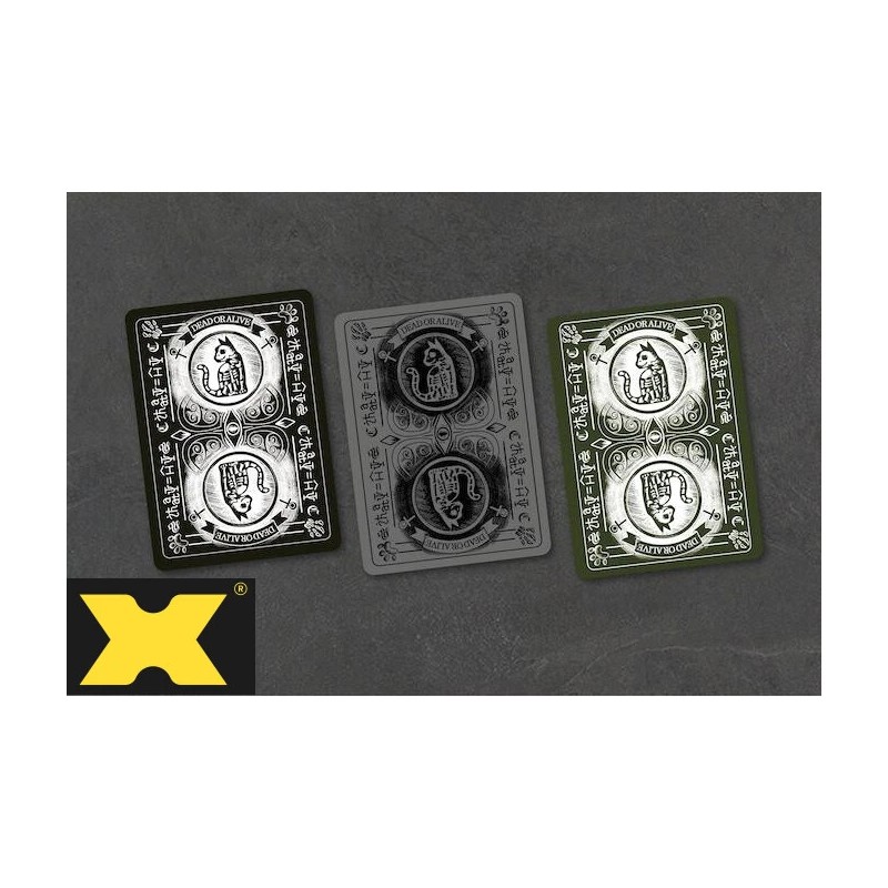 Schrodinger's Cat (Dead Black Edition) Playing Cards by Overhand.card