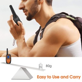 Topsung Walkie Talkies Long Range,M880 FRS Two Way Radio for Adults with Mic LCD Screen/Resistance Wakie-Talkies with Noise Cancelling for Men Women Outdoor Adventures Cruise Ship (Blue and Orange)