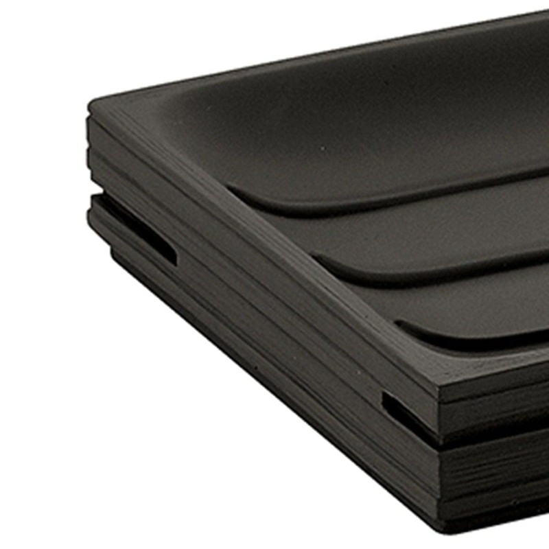 KIAMAMI VALENTINA Pervinca Resin Soap Dish Black