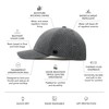 melin A-Game Hydro, Heather Charcoal, Men’s Performance Snapback Hats, Water-Resistant