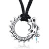 POPLYKE Cremation Urn Necklaces for Ashes Sterling Silver Urn Necklace