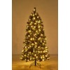 6ft Flocked Pencil Christmas Tree - Pre-lit Frosted Slim Artificial