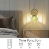 irotine 2 Pack Battery Powered Wall Sconce with Green Tulip
