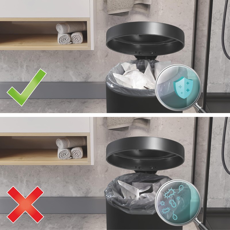 Swirl Sacchetti della spazzatura antistrappo e ermetici, per bagno e
