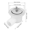RV Sink Drain Connector Right Angle Space Saving Stainless Steel
