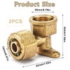 Beatific Pack of 2 1/2 Inch Brass Wall Disc, Screw