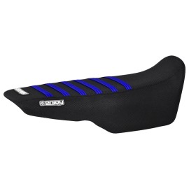 Enjoy MFG 2022-2024 Honda Grom 125 Gripper Seat Cover by Enjoy Mfg BLACK w/ BLUE RIBS #331