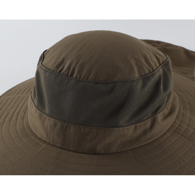 Connectyle Outdoor Unisex UPF 50+ Mesh Safari Hat, Wide Brim,