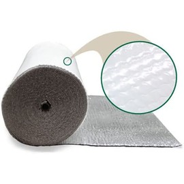 NASA TECH Reflective White Foam Core Garage Door Insulation Kit 8L x 7H 4 Rolls of 21INCH X 8FT White Foam Tape Razor Squeegee Instructions