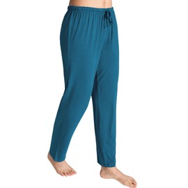 Latuza Women's Knit Loungewear Pajama Pants L Teal Blue