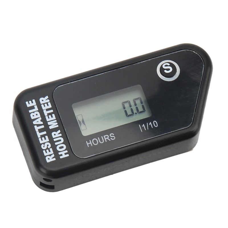 Motorcycle Digital Tach Hour Meter LCD Display Timer IP68 Waterproof