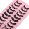 10 Pares de Pestañas Postizas, DD Curl Look Wispy Cat