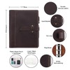 Refillable Leather Journal Writing Notebook, A5 Leather Travel Journal with