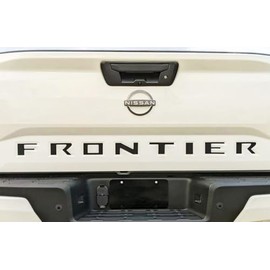 Original Frontier Tailgate Letters : Compatible with 2022-2024 Nissan Frontier Tailgate Letter Decals Text Stripes Graphic (Fits as Shown) (12WP Gloss Black – Dry Install)